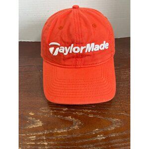 TaylorMade Adjustable Golf Cap Orange One Size Fits All New Era X3